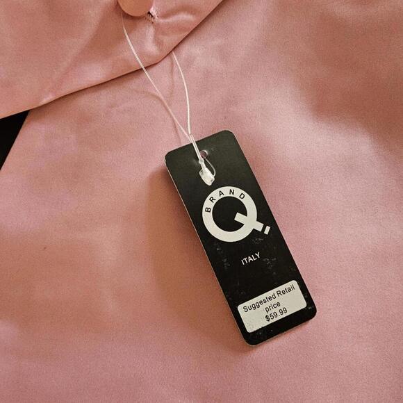 Stylish Pink Satin Vest by Brand Q - Perfect for Formal Occasions - Picture 3 of 4